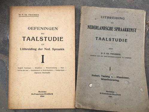 Uitbreiding der Nederlandse spraakkunst - Fraussen - 1938, Antiquités & Art, Antiquités | Livres & Manuscrits, Enlèvement ou Envoi