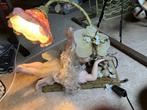 Porselijnen elf pop met lamp, Ophalen