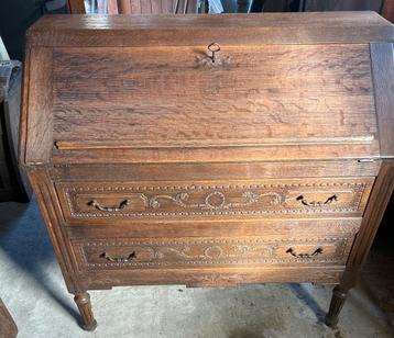 Louis XVI secretaresse van massief eikenhout beschikbaar voor biedingen