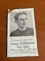 Wielrenner R.Depoorter  Ichtegem 1915 + Süstenpas 1948, Verzamelen, Verzenden, Rouwkaart