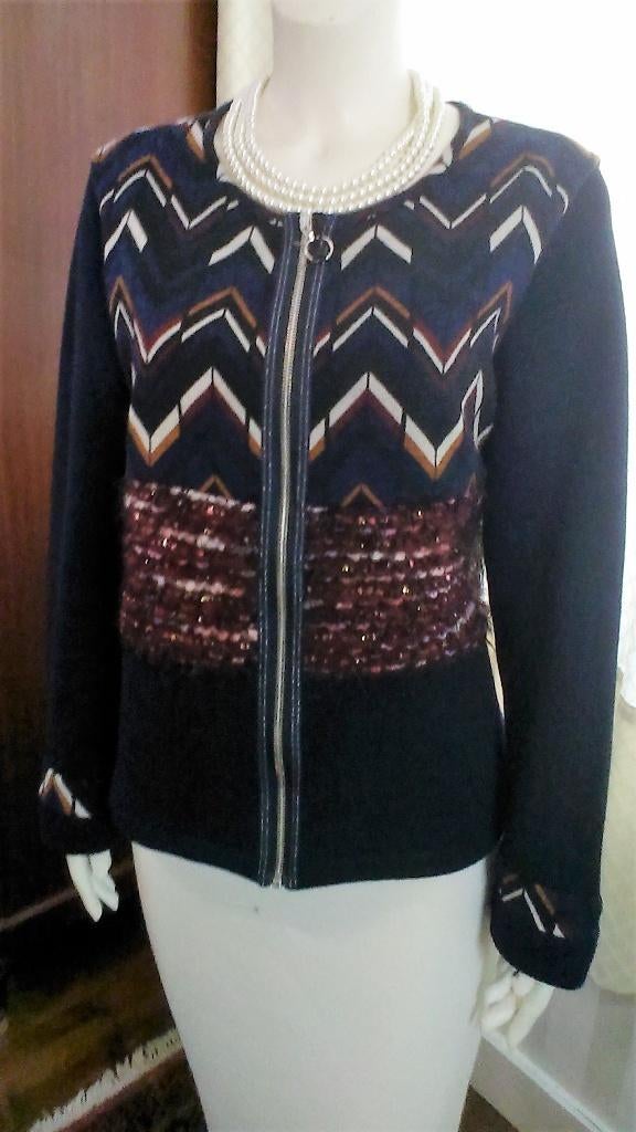 Cardigan merk "BleuBlancRouge"  Nieuw!, Kleding | Dames, Truien en Vesten, Nieuw, Maat 42/44 (L), Blauw, Ophalen of Verzenden