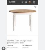 Table ronde 4 places avec chaises, Maison & Meubles, Tables | Tables de salon, Rond, Comme neuf, 100 à 150 cm, Enlèvement