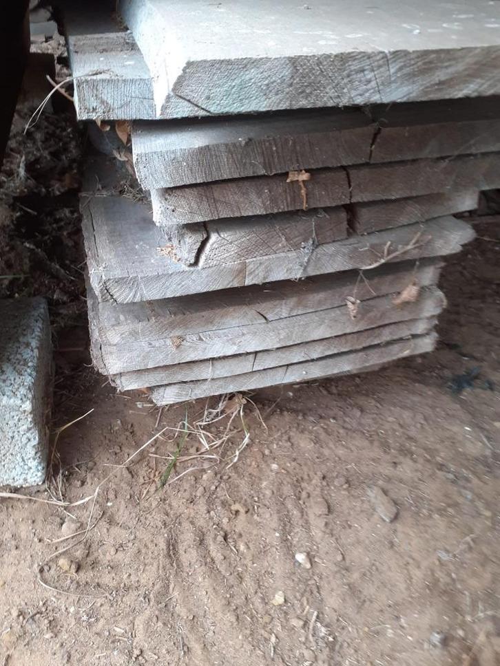 Plats en chêne de 5 cm d'épaisseur, séchés pendant 40 ans, Jardin & Terrasse, Poteaux, Poutres & Planches, Neuf, Planches, 250 cm ou plus