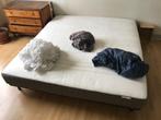 Lit IKEA 180x200 (Matelas et cadre de lit), Maison & Meubles, Chambre à coucher | Lits, Deux personnes, Noir, 180 cm, Enlèvement
