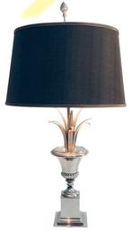 Lampe à poser vintage Hollywood Regency Palmier, Comme neuf, Enlèvement, Métal, 50 à 75 cm