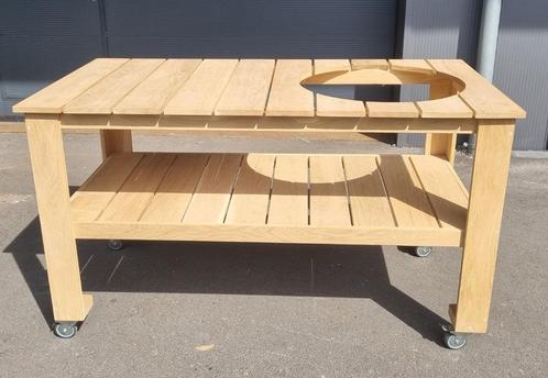 BBQ tafel - Buitenkeuken - Eikenhout 150cm, Tuin en Terras, Buitenkeukens, Nieuw, Houtskool, Vrijstaand, Ophalen of Verzenden