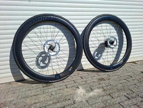 Ubique R50C carbon wielen racefiets 50mm, Fietsen en Brommers, Fietsonderdelen, Zo goed als nieuw, Racefiets, Wiel, Ophalen