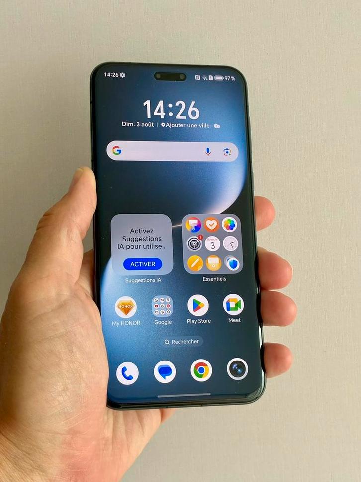 Honor Magic 7 Pro 512gb als NIEUW, factuur, schermfilm!, Telecommunicatie, Mobiele telefoons | Overige merken, Zo goed als nieuw