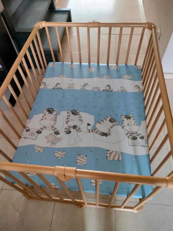 Babypark Geuther, inklapbaar en op hoogte verstelbaar., Kinderen en Baby's, Babyparken, Zo goed als nieuw, Ophalen of Verzenden