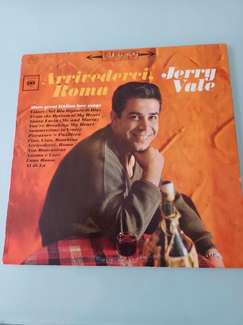 Jerry Vale, arivedechi roma.1rst press usa. Gesigneerd., Cd's en Dvd's, Vinyl | Pop, Zo goed als nieuw, 1960 tot 1980, 12 inch