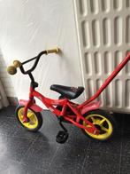 Eerste fietsje met duwstang., Ophalen of Verzenden, Zo goed als nieuw