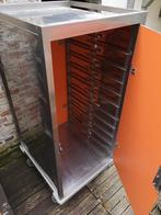 Inox Opbergkast op wielen met Volkern deuren, Ophalen