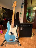 Fender precision player bass tidepool + Ampeg Amp, Muziek en Instrumenten, Ophalen, Zo goed als nieuw, Elektrisch