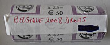 Officiële herdenkingslijst van 25 x 2 euro voor België 2008  beschikbaar voor biedingen