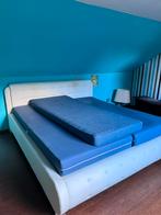 Wit tweepersoonsbed, Huis en Inrichting, Slaapkamer | Waterbedden, Ophalen, Zo goed als nieuw