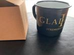 Nieuwe onbeschadigde gelakte zwarte mok gladiator met gouden, Huis en Inrichting, Keuken | Servies, Overige materialen, Nieuw