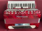 Mooie italiaanse Marinucci accordeon . 80 bas . Musette ., Muziek en Instrumenten, Accordeons, Gebruikt, 80-bas, Marinucci, Met riemen