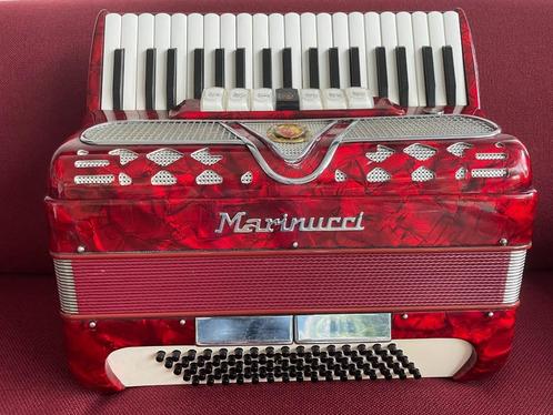 Mooie italiaanse Marinucci accordeon . 80 bas . Musette ., Muziek en Instrumenten, Accordeons, Gebruikt, Toetsaccordeon, 80-bas
