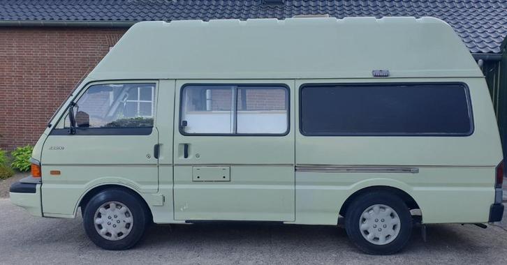 MAZDA E2200 mobilhomes/buscamper met verhoogd dak oldtimer, Caravans en Kamperen, Mobilhomes, Particulier, tot en met 2, Buscamper of Camperbus