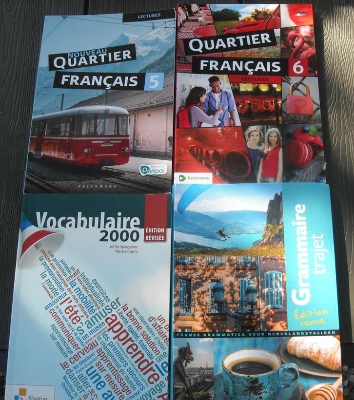 4 boeken Frans 5 en 6 ASO, Boeken, Schoolboeken, Zo goed als nieuw, Frans, ASO, Ophalen