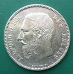 Pièce, Belgique, Léopold II, 5 Francs, 1868, Enlèvement
