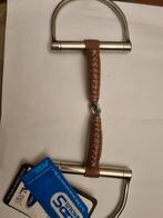 Metalab leder D-trens pinchless, Dieren en Toebehoren, Paarden en Pony's | Hoofdstellen en Tuigage, Ophalen of Verzenden, Nieuw