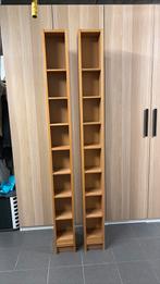2 houten cd/dvd-rekjes, Maison & Meubles, Accessoires pour la Maison | Étagères pour CD & DVD, Enlèvement, Utilisé, Bois, CD ou DVD