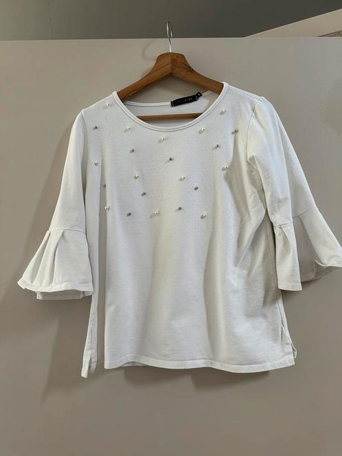Witte blouse L&L, Kleding | Dames, Blouses en Tunieken, Zo goed als nieuw, Maat 38/40 (M), Ophalen of Verzenden