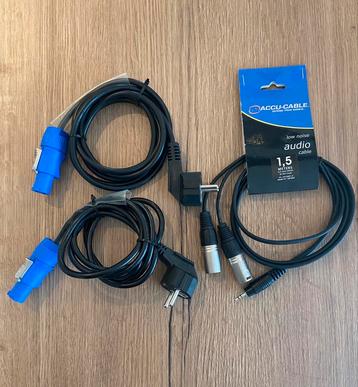 Câbles Audio - PowerCON et mini Jack>XLR: neuf