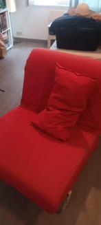 Rode ikea 1 persoons slaapzetel, Huis en Inrichting, Slaapkamer | Slaapbanken, Ophalen