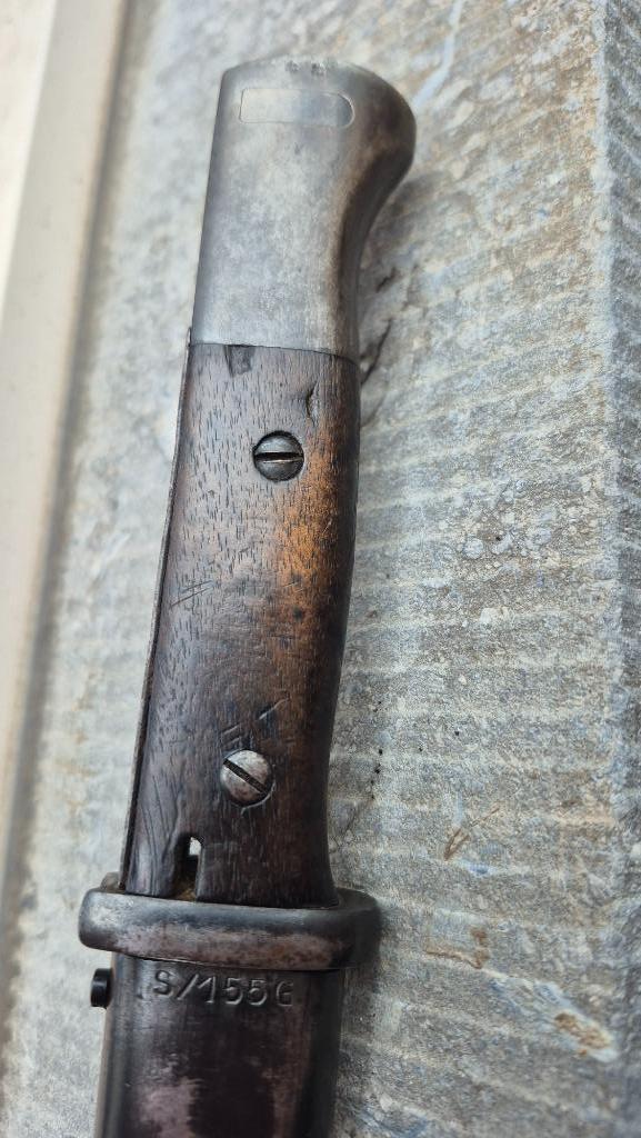 Duitse vroege K98 bayonet S/155g, Verzamelen, Militaria | Tweede Wereldoorlog, Ophalen of Verzenden