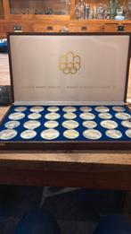 Ensemble de 28 pièces en argent Jeux olympiques de Montréal, Enlèvement ou Envoi, Non oblitéré, Jeux olympiques