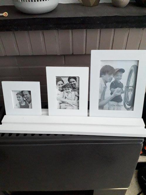 Cadre photo décoration bois blanc matt à saisir ↙️, Audio, Tv en Foto, Fotografie | Fotolijsten, Zo goed als nieuw, Ophalen