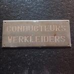 Oud Messing bord, Enlèvement ou Envoi