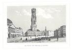 1844 - Brugge - de Grote Markt, Antiek en Kunst, Kunst | Etsen en Gravures, Verzenden