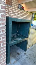Gratis 2 stevige houten tafels(bureau) met stopcontact, Maison & Meubles, Enlèvement, Utilisé, Bureau