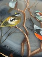 Olie op agaat kunstwerk door Hans J. Verhoef, Ophalen