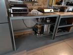 Keuken werkbank werktafel rvs inox ikea 120cm, Huis en Inrichting, Ophalen of Verzenden, Gebruikt