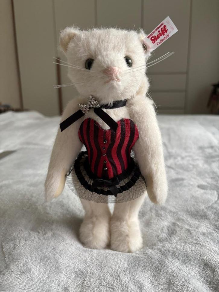 Steiff Pussy Cat, Verzamelen, Beren en Cherished Teddies, Zo goed als nieuw, Stoffen beer, Steiff, Ophalen of Verzenden