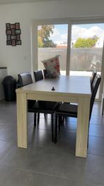 Table + chaises et vitrine, Ophalen, Gebruikt, 4 tot 6 stoelen