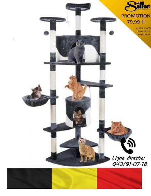 Arbre à chat Silho XL 204 cm avec sisal jeux activité, Animaux & Accessoires, Accessoires pour chats, Enlèvement ou Envoi