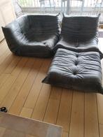 Togo leren bankstel, Huis en Inrichting, Ophalen, Zo goed als nieuw, Leer, Togo Ligne Roset cuir