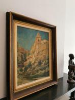 Olieverf op paneel. gesigneerd Lerat (Louis), Antiek en Kunst, Kunst | Schilderijen | Klassiek, Ophalen