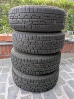 Winterbanden op stalen velgen,  4 gaten, 205/65R15, Ophalen, Gebruikt, Winterbanden, Velg(en)