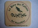 ticket bière Quintine neuf, Collections, Enlèvement ou Envoi, Neuf, Sous-bock