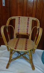 vintage rieten zetel, Ophalen of Verzenden