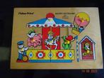 Vintage Fisher-Price houten puzzel "Merry Go-Round" #514*, Enlèvement ou Envoi