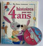 livre : 4 histoires pour mes 4 ans - avec CD - 4€, Livres, Enlèvement ou Envoi, Utilisé, Fiction général, 4 ans