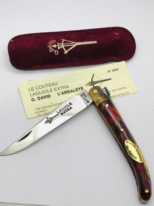 Laguiole Extra G. David L’ Arbalète 18 cm France Aryles HAND, Caravans en Kamperen, Kampeergereedschap, Nieuw, Ophalen of Verzenden