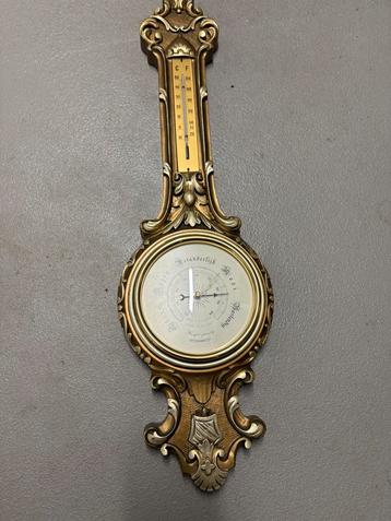 Bronzen barometer en thermometer, Enlèvement, Comme neuf, Baromètre